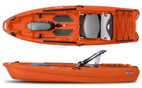 Jonny Boats Bass 100 Can Take A Motor and is Easy To Transport On A Roof Rack in Orange