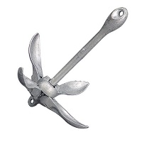 A Small 0.7kg Grapnel Anchor Ideal For Very Calm Waters