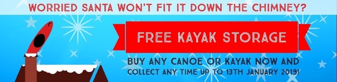 Christmas Gift Free Kayak and Canoe Storage From Canoe Shops Group