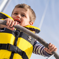 Crewsaver Spiral 100 - Large Child / Junior in action