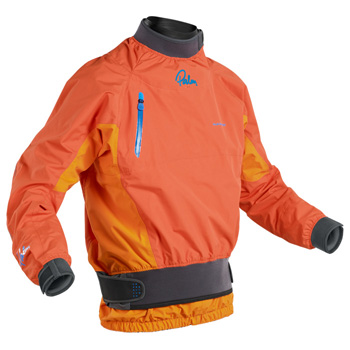 Palm Surge Whitewater Kayaking Dry Cag Jacket - Sherbet/Mandarin