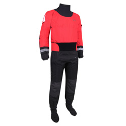 Palm Atom Whitewater dry suit in flame chilli the top of the range drysuit 