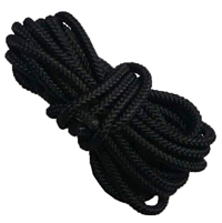 Braided Cord - 5mm - Black (Deck Line)