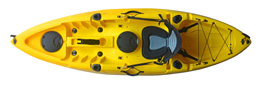Fun Kayaks Cruise Angler in the Yellow colour