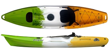 Feelfree juntos sit on top kayak Pefrect for solo use as well as with a child
