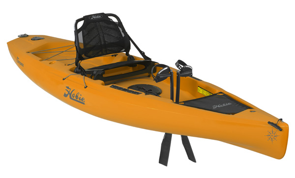 2021 Hobie Mirage Compass MirageDrive Pedal Kayak in Papaya Orange