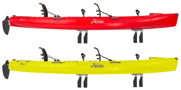 Hobie Oasis - Red Hibiscus | Seagrass Green