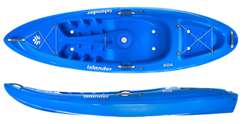 Islander Koa Beach and Sport Sit on top Kayak for beach fun