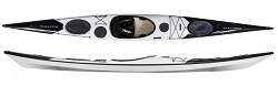 Norse Bylgja Sea Kayak in Black White