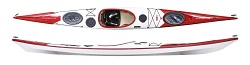 Norse Bylgja Sea Kayak in Red White