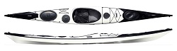 Norse Idun Sea Kayak in Black White