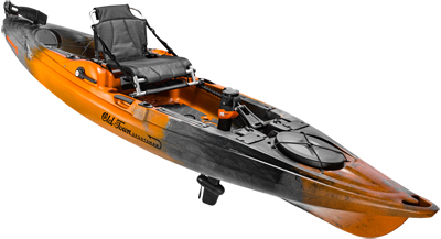 Old Town Sportsman BigWater PDL 132 Pedal Drive Kayak in Ember