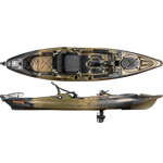 Old Town Sportsman BigWater PDL 132 Pedal Drive kayak - Top and side view