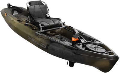 Old Town Sportsman PDL 106 Pedal Drive Kayak in Marsh