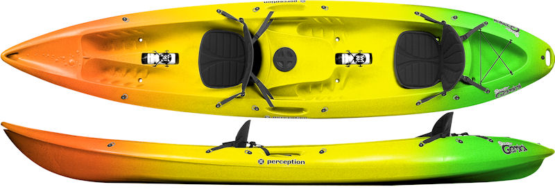 Perception Gemini Tandem on Top Kayaks