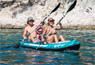 Beach paddling on the Sevylor Alameda inflatable kayak