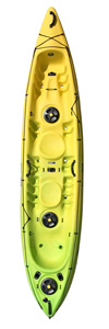 Viking Kayaks 2 Plus 1 - Lime/Yellow