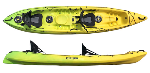 Viking Kayaks 2 Plus 1 - Lime/Yellow