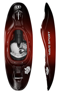 Wavesport Fuse 35 Kids Kayak WhiteOut in Sublime colour