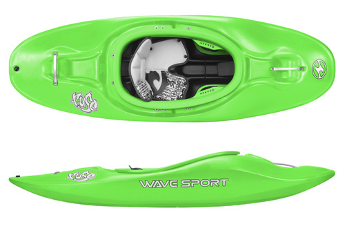 Wavesport Fuse 35 kids kayak for river running playboat from Bournemouth Canoes 